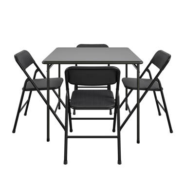 Plastic card deals table and chairs